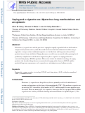 Cover page: Vaping and e-cigarette use. Mysterious lung manifestations and an epidemic