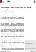 Cover page: Adaptation to bile and anaerobicity limits Vibrio cholerae phage adsorption.