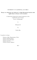 Cover page: Essays on estimation and inference in high-dimensional models with applications to finance and economics