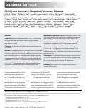 Cover page: PCSK6 and Survival in Idiopathic Pulmonary Fibrosis