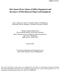 Cover page: After-hours Power Status of Office Equipment and Inventory of 
Miscellaneous Plug-load Equipment