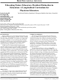 Cover page: Educating Future Educators-Resident Distinction in Education: A Longitudinal Curriculum for Physician Educators