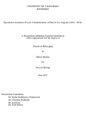 Cover page: Speculative Actuaries of Law: Criminalization of Hate in Los Angeles (1984 – 2014)