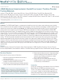 Cover page: I-PASS Mentored Implementation Handoff Curriculum: Frontline Provider Training Materials