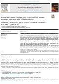 Cover page: A novel XNA-based Luminex assay to detect UBA1 somatic mutations associated with VEXAS syndrome.