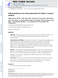 Cover page: Patient preferences for personalized (N-of-1) trials: a conjoint analysis