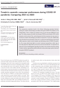 Cover page: Trends in cosmetic consumer preferences during COVID‐19 pandemic: Comparing 2021 to 2020