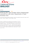 Cover page: Reducing Mcl-1 gene dosage induces dopaminergic neuronal loss and motor impairments in Park2 knockout mice.