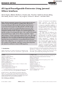 Cover page: All‐Liquid Reconfigurable Electronics Using Jammed MXene Interfaces