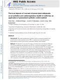 Cover page: The local impacts of coal and oil power plant retirements on air pollution and cardiorespiratory health in California: An application of generalized synthetic control method.