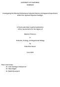 Cover page: Investigating the Relationship Between Sapwood Density and Sapwood Capacitance Within the Hydraulic Pipeline Paradigm