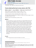 Cover page: Trauma-related guilt and pain among veterans with PTSD