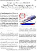 Cover page: Designs and Prospects of Bi-2212 Canted-Cosine-Theta Magnets to Increase the Magnetic Field of Accelerator Dipoles Beyond 15 T