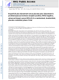 Cover page: Buparlisib plus fulvestrant versus placebo plus fulvestrant in postmenopausal, hormone receptor-positive, HER2-negative, advanced breast cancer (BELLE-2): a randomised, double-blind, placebo-controlled, phase 3 trial