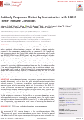 Cover page: Antibody Responses Elicited by Immunization with BG505 Trimer Immune Complexes.