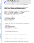 Cover page: Qualitative Study on the Acceptability of and Adherence to a Vaginal Ring for HIV Prophylaxis Among Adolescent Girls