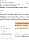 Cover page: Could Repeated Cardio-Renal Injury Trigger Late Cardiovascular Sequelae in Extreme Endurance Athletes?