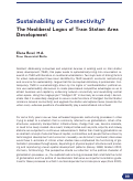 Cover page: Sustainability or Connectivity? The Neoliberal Logics of Train Station Area Development