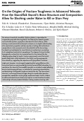 Cover page: On the Origins of Fracture Toughness in Advanced Teleosts: How the Swordfish Sword's Bone Structure and Composition Allow for Slashing under Water to Kill or Stun Prey