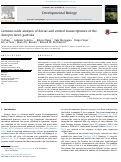 Cover page: Genome-wide analysis of dorsal and ventral transcriptomes of the Xenopus laevis gastrula