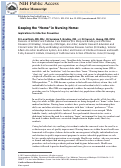 Cover page: Keeping the “Home” in Nursing Home: Implications for Infection Prevention