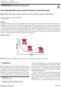 Cover page: Time-Dependent Electrical Contact Resistance at the Nanoscale