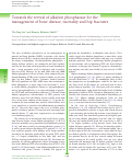 Cover page: Towards the revival of alkaline phosphatase for the management of bone disease, mortality and hip fractures