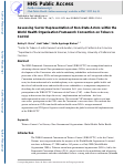 Cover page: Assessing sector representation of non-state actors within the World Health Organisation Framework Convention on Tobacco Control