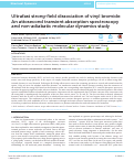 Cover page: Ultrafast strong-field dissociation of vinyl bromide: An attosecond transient absorption spectroscopy and non-adiabatic molecular dynamics study