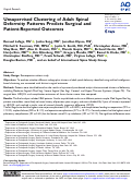 Cover page: Unsupervised Clustering of Adult Spinal Deformity Patterns Predicts Surgical and Patient-Reported Outcomes.