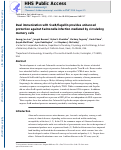 Cover page: Dual Immunization with SseB/Flagellin Provides Enhanced Protection against Salmonella Infection Mediated by Circulating Memory Cells