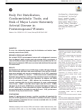 Cover page: Body Fat Distribution, Cardiometabolic Traits, and Risk of Major Lower-Extremity Arterial Disease in Postmenopausal Women.