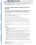 Cover page: The impact of setting a pregnancy weight gain goal on total weight gain