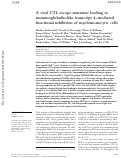 Cover page: A viral CTL escape mutation leading to immunoglobulin-like transcript 4–mediated functional inhibition of myelomonocytic cells