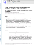 Cover page: Beneath the surface: Abstract construal mindset increases receptivity to metaphors in health communications.