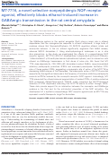 Cover page: MT-7716, a novel selective nonpeptidergic NOP receptor agonist, effectively blocks ethanol-induced increase in GABAergic transmission in the rat central amygdala