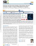 Cover page: Quantum Dot Fluorescent Imaging: Using Atomic Structure Correlation Studies to Improve Photophysical Properties