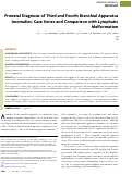 Cover page: Prenatal Diagnosis of Third and Fourth Branchial Apparatus Anomalies: Case Series and Comparison with Lymphatic Malformation.