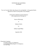 Cover page: “You Are Correctly Called a Man, Because You Act Manfully”: A Transgender Studies Approach to Gender-Crossing Saints in Late Antiquity