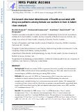 Cover page: Social and structural determinants of health associated with drug use patterns among female sex workers in Iran: A latent class analysis