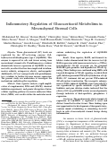 Cover page: Inflammatory regulation of glucocorticoid metabolism in mesenchymal stromal cells