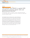 Cover page: TFF3 interacts with LINGO2 to regulate EGFR activation for protection against colitis and gastrointestinal helminths