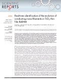 Cover page: Real-time identification of the evolution of conducting nano-filaments in TiO2 thin film ReRAM