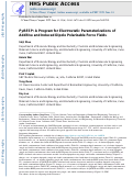 Cover page: PyRESP: A Program for Electrostatic Parameterizations of Additive and Induced Dipole Polarizable Force Fields