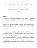 Cover page: Does Combating Corruption Reduce Clientelism?