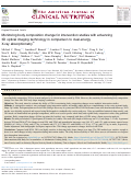 Cover page: Monitoring body composition change for intervention studies with advancing 3D optical imaging technology in comparison to dual-energy X-ray absorptiometry.