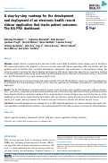 Cover page: A step-by-step roadmap for the development and deployment of an electronic health record sidecar application that tracks patient outcomes: The RA PRO dashboard.