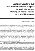 Cover page: Looking In, Looking Out: The Chinese-Caribbean Diaspora through Literature—Meiling Jin, Patricia Powell, Jan Lowe Shinebourne