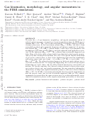 Cover page: Gas kinematics, morphology and angular momentum in the FIRE simulations