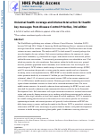 Cover page: Universal health coverage and intersectoral action for health: key messages from Disease Control Priorities, 3rd edition.